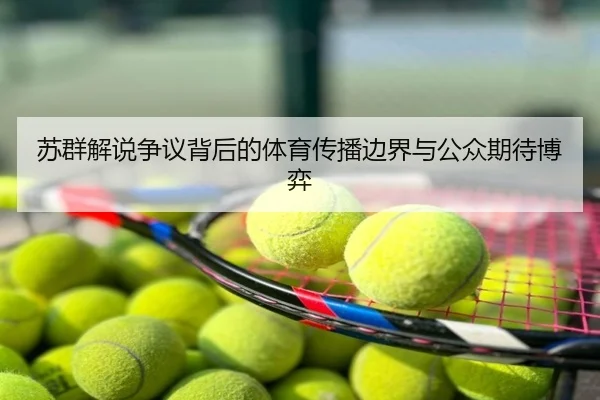 苏群解说争议背后的体育传播边界与公众期待博弈